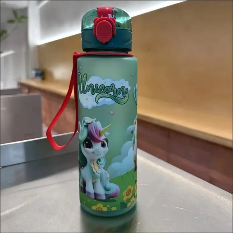 700ml Cosmic Astronaut Themed Insulated Water Bottle Leakproof Flip Lid Carrying Strap Portable Adorable Activities Cup BPA-Free