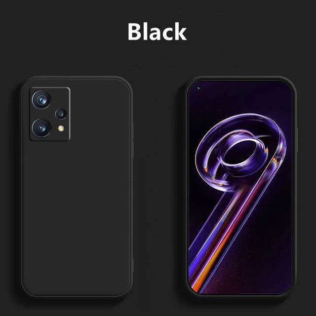 For Realme 9 Pro Plus Case Cover For Realme 9 Pro Plus Case Capa Shell Funda Soft Original Liquid Silicone Phone Bumper