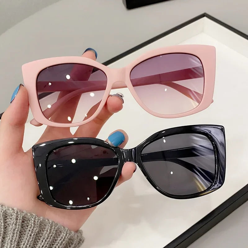 New Fashion Cat Eye Sunglasses Female Luxury Brand Designer Sun Glasses for Women Travelling Sun Shades Glasses High Definition