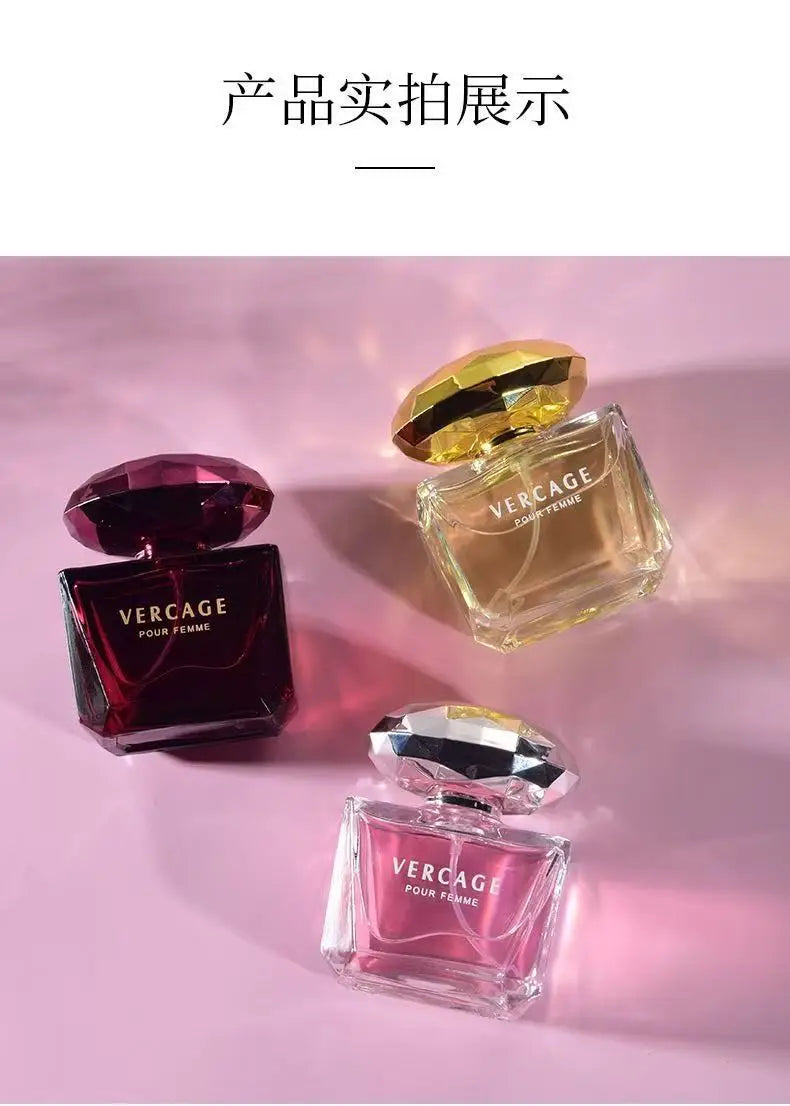 50ML Osmanthus Peony and Pomegranate Fragrance Perfume for Women Crystal Diamond Series Light and Elegant Scent Parfum