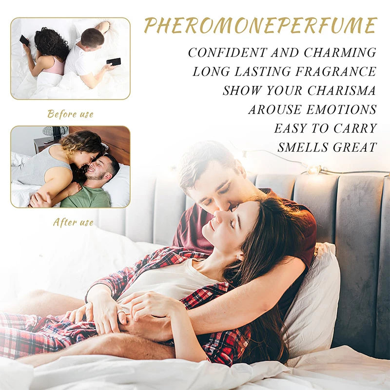 Pheromone Midnight Temptation Perfume Unisex Irresistible Tempting Couple Perfume Attract Opposite Lasting Pheromone Oil Perfume