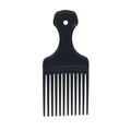 1PCS Black Insert Afro Hair Comb Plastic Wide Teeth Pick Hair Fork Comb Salon Professional African Styling Hairdressing Tool Men