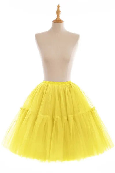 MisShow Women Tutu Short Skirt High Waist Mesh Soft Tulle Skirt Puffy Pettiskirt Prom Ball Gown Party Dance Tutu Dress