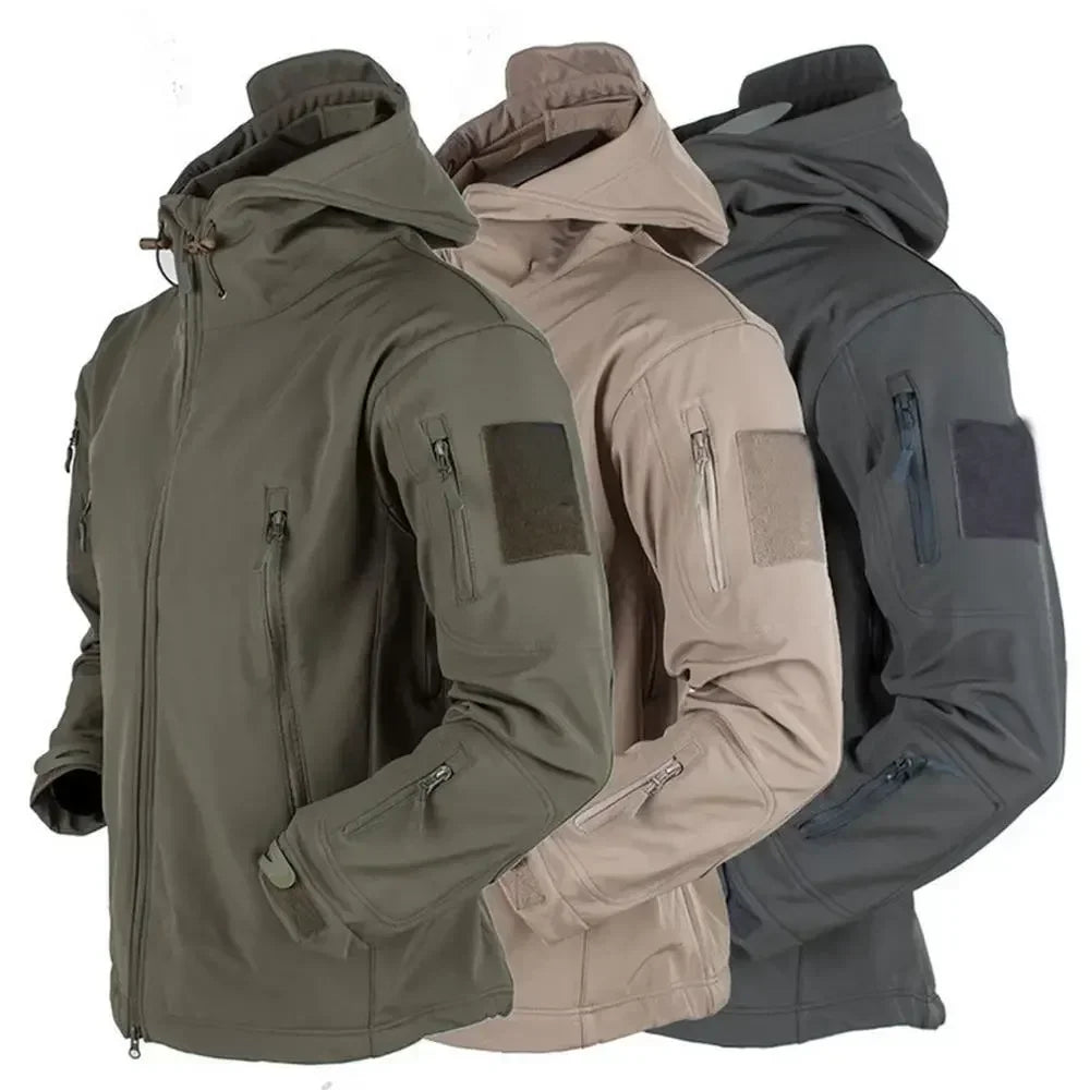 Hot Selling Military Waterproof Jacket Men's jacket Outdoor Soft Fleece Women's Windproof Breathable Thermal Hooded Suit Jackets