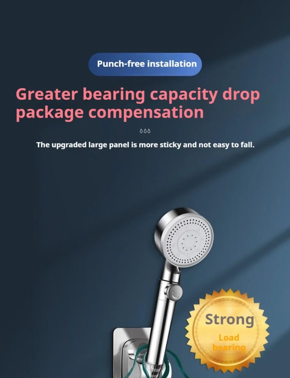 Universal Showerhead Holder Bracket Wall Mounted Punch Free Household Adjustable Shower Self Adhesive Bathroom Accessories