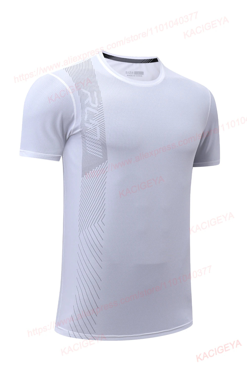 Gym Workout Tees Men Joggers Print Running Sportwear Bodybuilding Short Sleeves Mesh Quick Dry Breathable Training Shirts