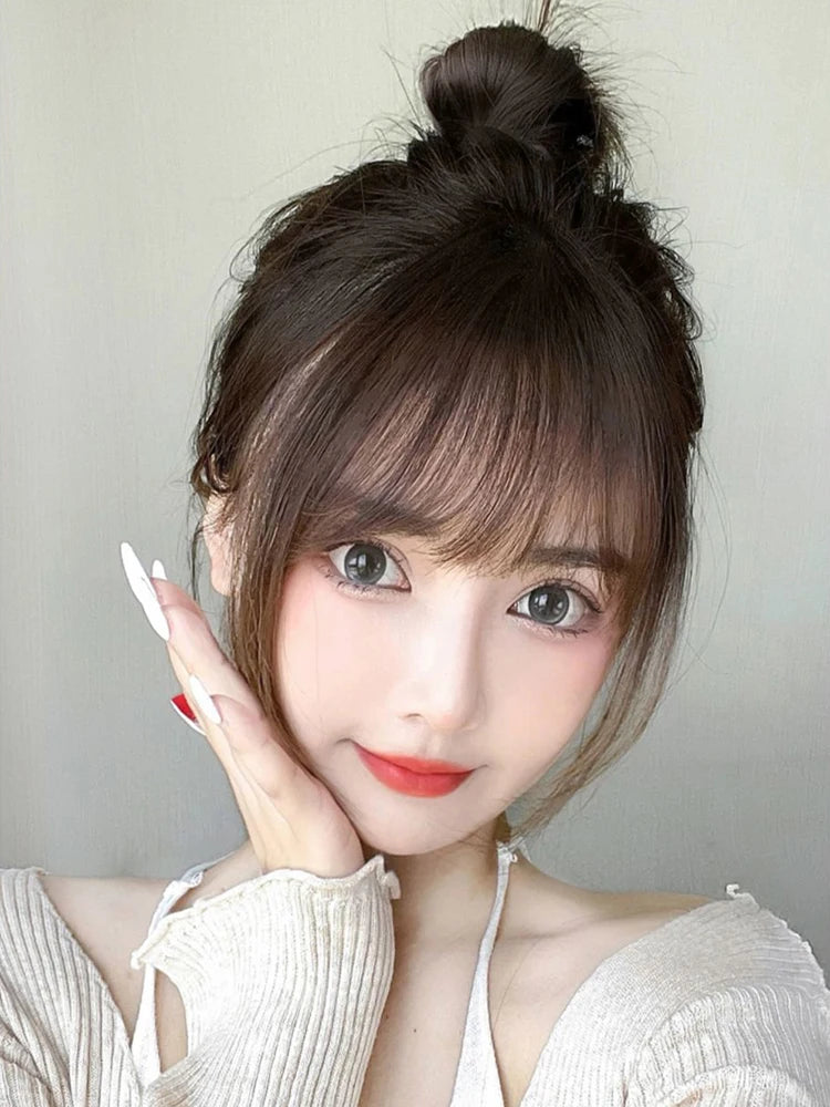 Air Bangs Wig Summer Light And Thin Fake Bangs Natural Forehead Invisible And Traceless Bangs Wig Piece