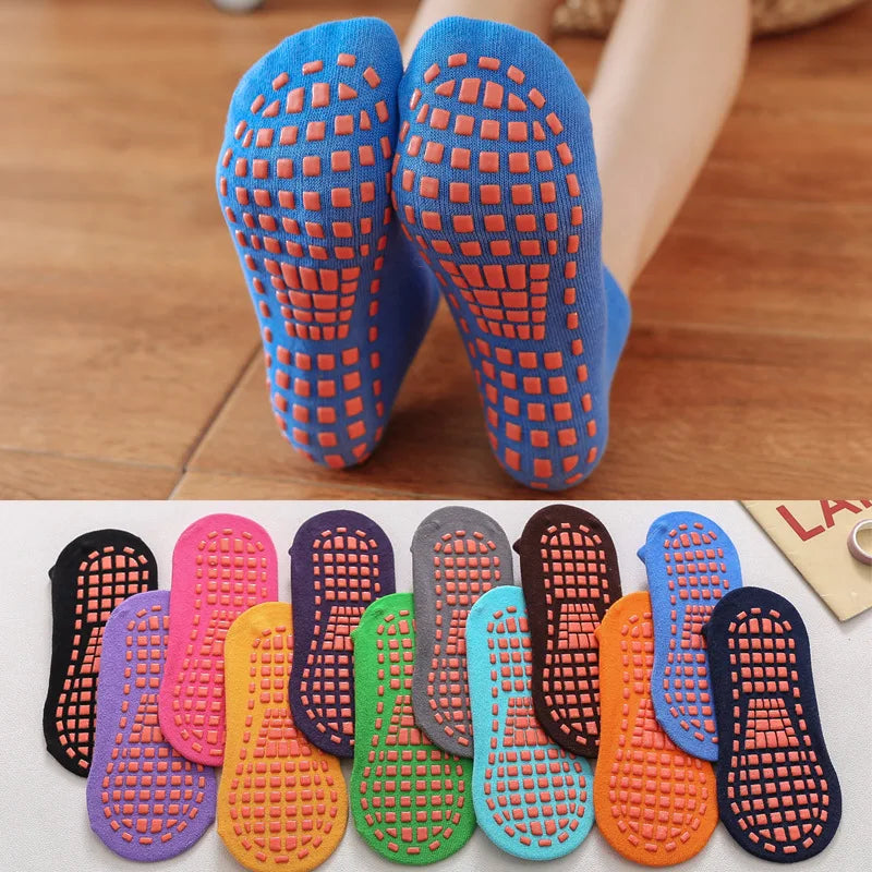 Kids Adults Anti-Slip Socks Parent-Child Trampoline Boy Girl Sock Cotton Elasticity Sports Boys Girls Outside Children's Socks