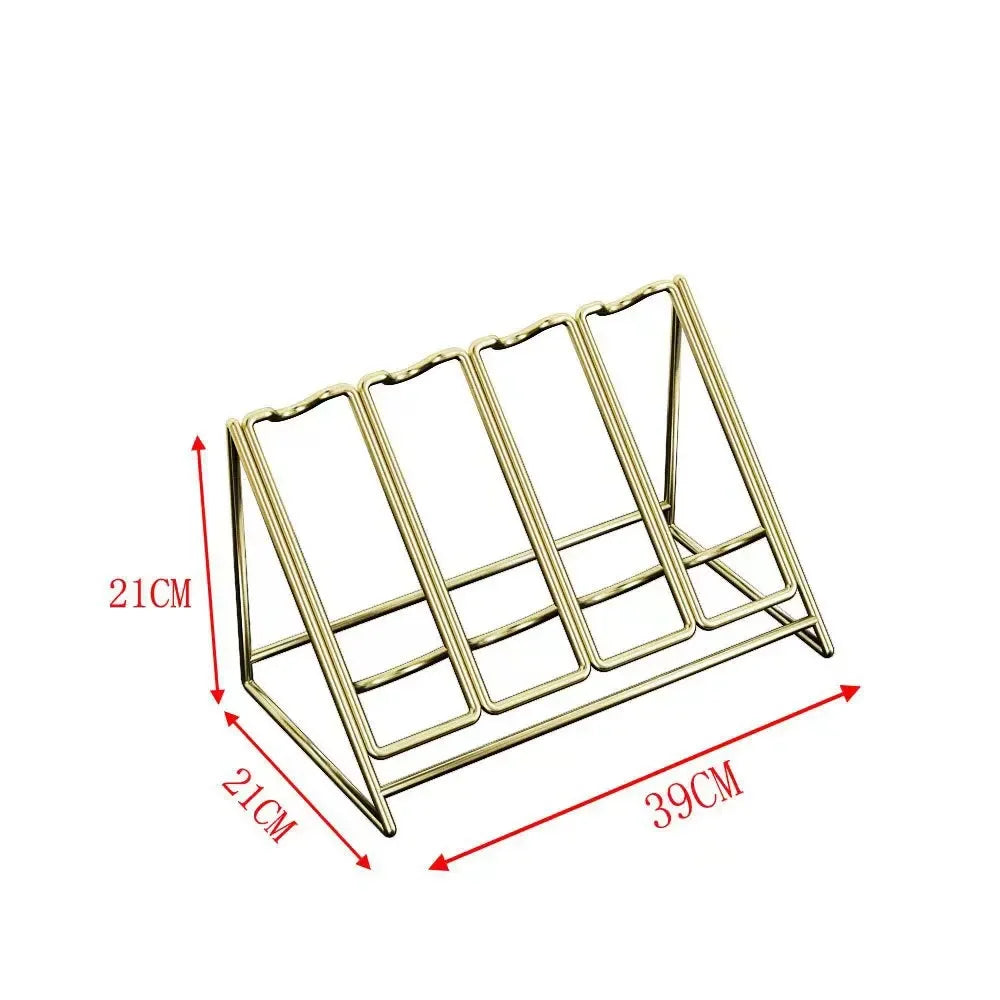 Light Luxury Creative Wine Rack,Home Wine Cabinet Decoration,Tilted Antirust Iron Wine Display Rack Glass Bottle Holders