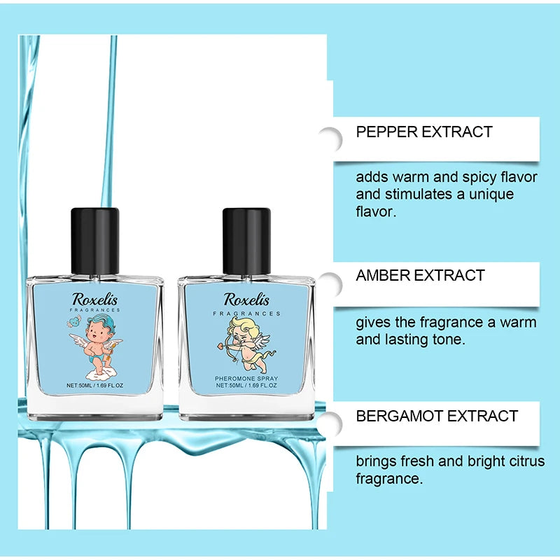 Cupid Cologne Perfume Pheromone Fragrance Spray of Man to Attract Women,Seductive Flirting Scent Female Dating,Angel Body Mist