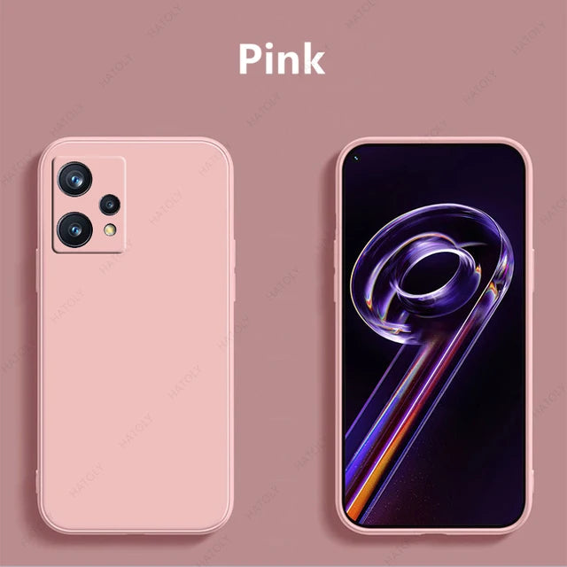 For Realme 9 Pro Plus Case Cover For Realme 9 Pro Plus Case Capa Shell Funda Soft Original Liquid Silicone Phone Bumper