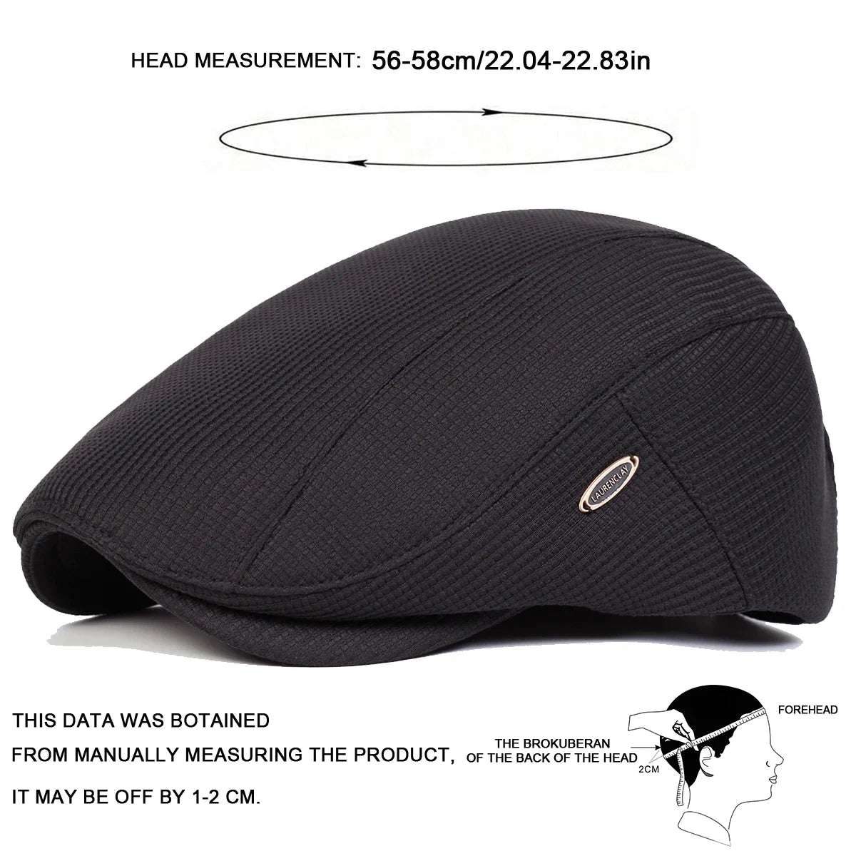 Men Side Label Solid Color Newsboy Caps British Painters Hats Spring and Autumn Flat Cap Hip Hop Berets