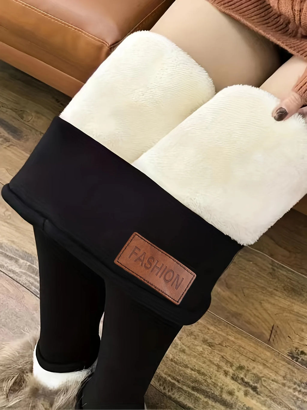 Winter Leggings Women Thick Warm Fleece Pants Simplicity Fashion Thermal Legging Slim Black Elastic High Waist Solid Leggings