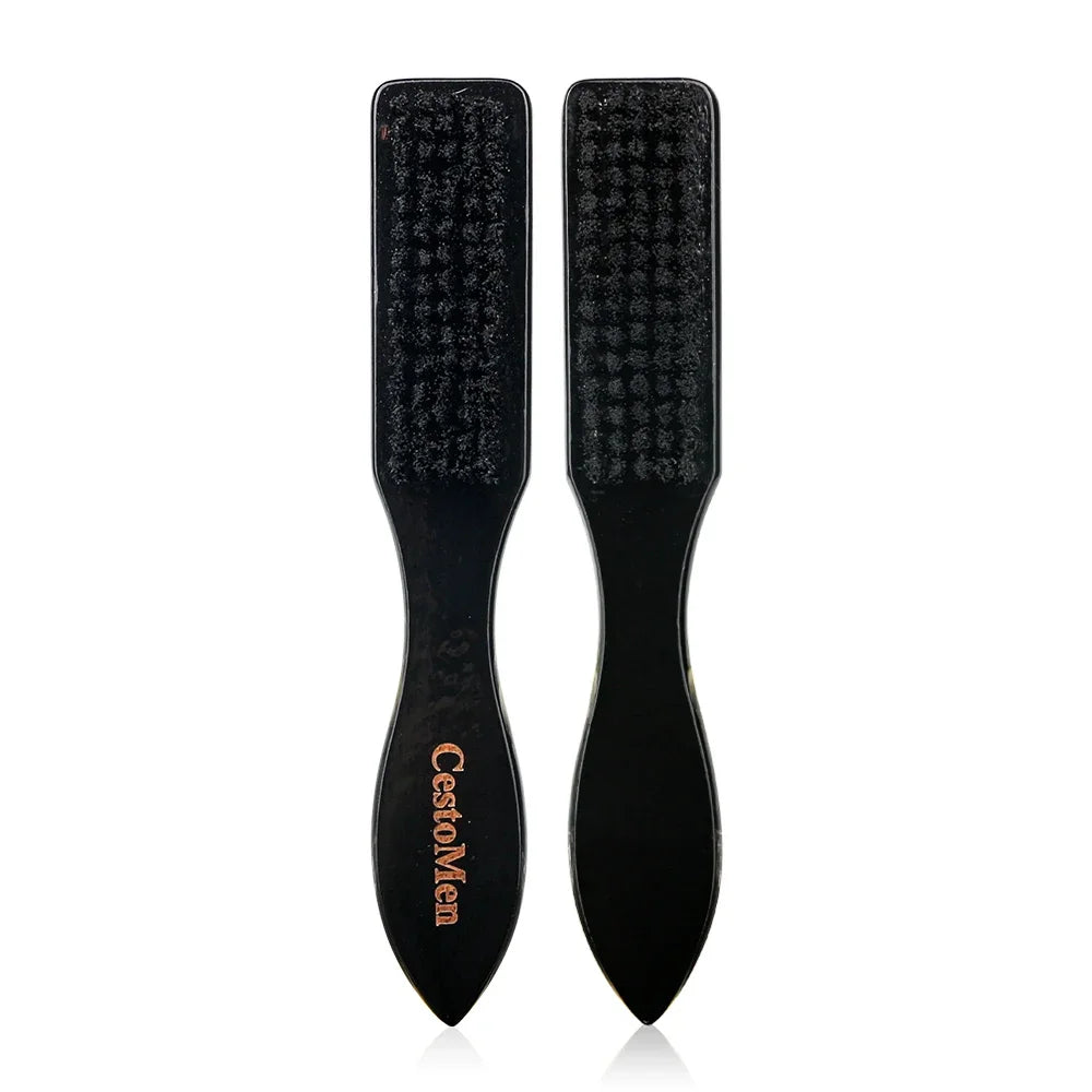 Professional Solid Wood Hairdressing Soft Hair Cleaning Brush Barber Neck Duster Brush Hair Remove Comb Hair Styling Tools Combs