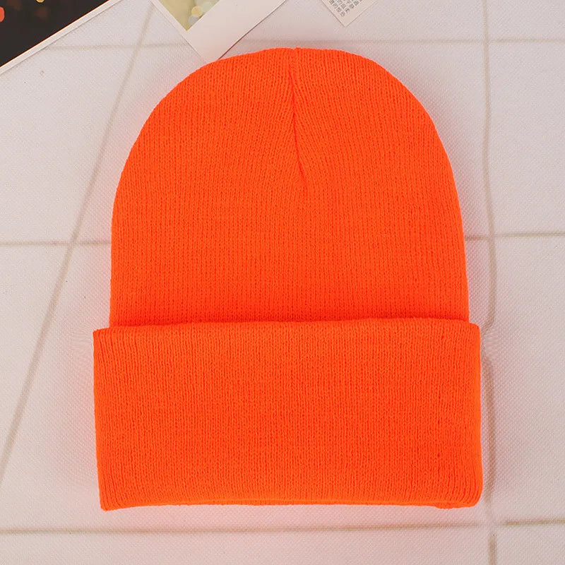 Winter Hats Unisex New Beanies Hat Knitted Solid Cap For Women Men Autumn Female Beanie Warmer Bonnet Men Casual Cap Wholesale