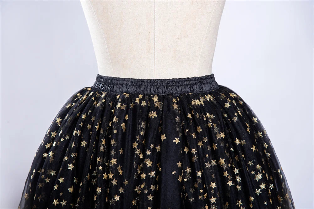 MisShow Women Tutu Short Skirt High Waist Mesh Soft Tulle Skirt Puffy Pettiskirt Prom Ball Gown Party Dance Tutu Dress