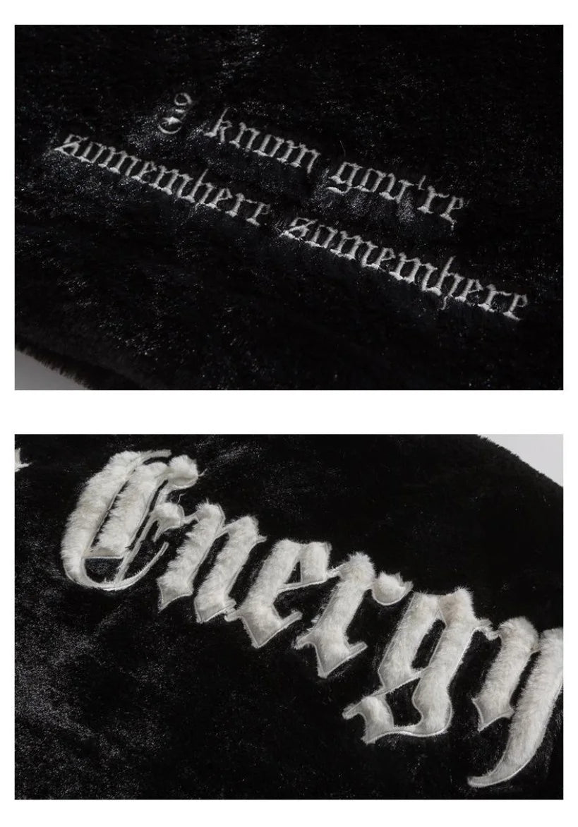 2025 Winter New American Street Letter Embroidered Fleece Fashion Casual Warm Mens Winter Jackets and Coats