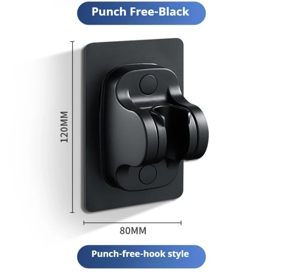 Universal Showerhead Holder Bracket Wall Mounted Punch Free Household Adjustable Shower Self Adhesive Bathroom Accessories