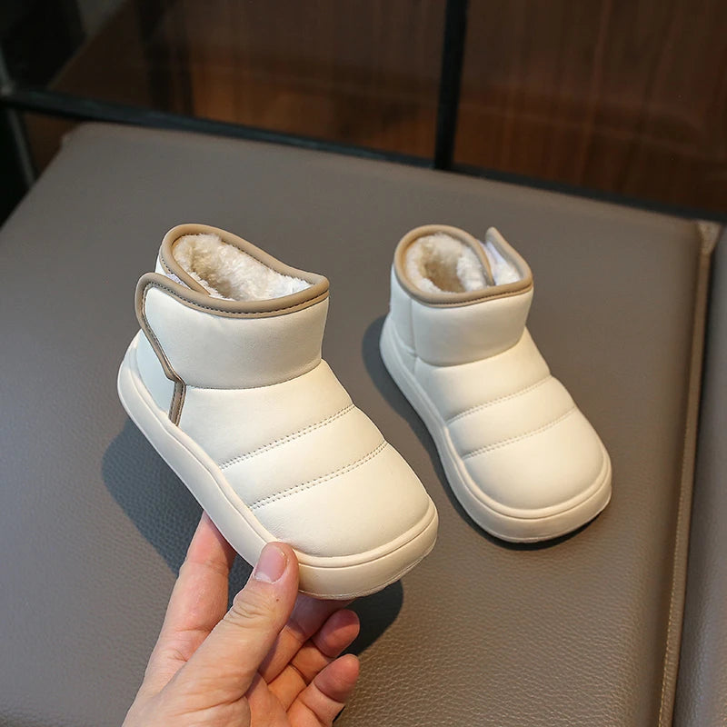 Autumn Winter Baby Boys Girls Snow Boots Children Outdoor Plush Shoes Anti-Slippery Infant Casual Shoes Waterproof Kids Boots