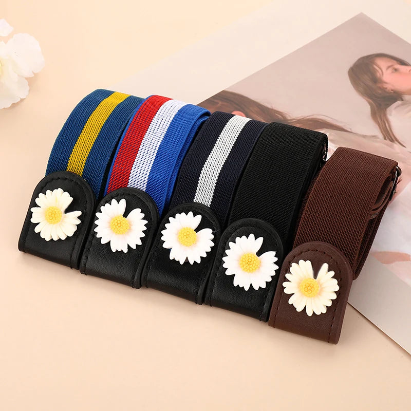 Belts for women Buckle-Free Waist Jeans Pants No Buckle Stretch Elastic Waist Women Belt Invisible Belt DropShipping