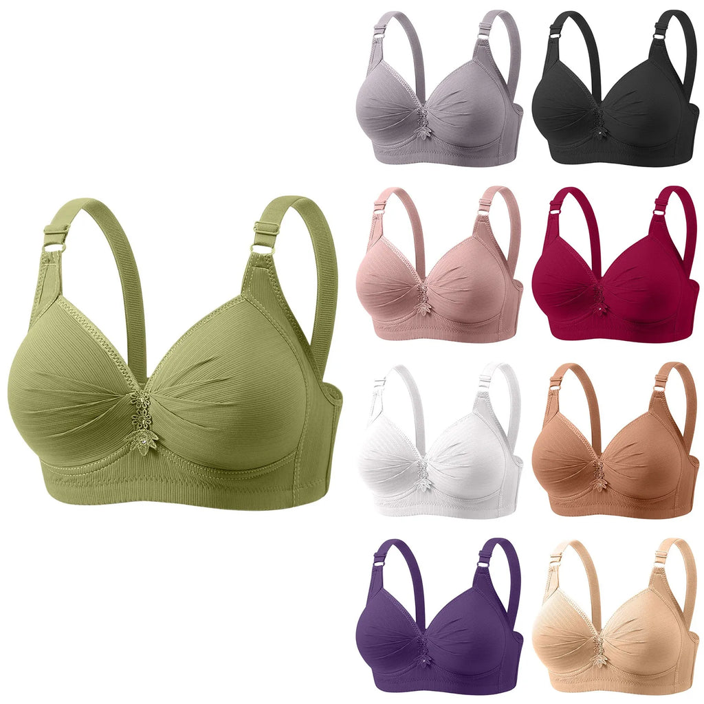 Comfortable Womens Bra Thin Molded Cup Support Underwear Sexy Lingerie Soft Comfort Everyday Wear Seamless Design Fabric