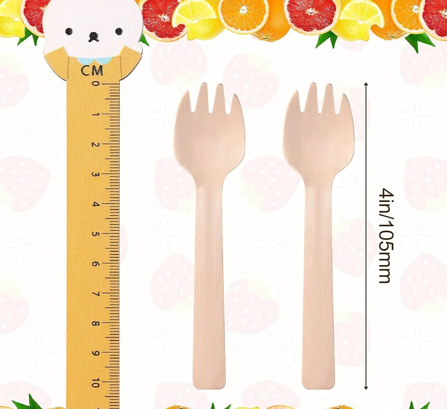 100Pcs Disposable Mini Wooden Spoons Ice Cream Spoon Fruit Dessert Forks Spoons Wedding Party Tableware Kitchen Accessories Tool
