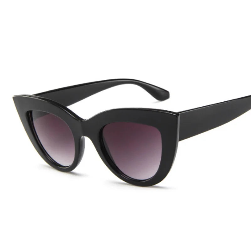 Vintage Cat Eye Sunglasses Woman Brand Designer Retro Sun Glasses Female Fashion Mirror Outdoor Shades Gradient Oculos De Sol
