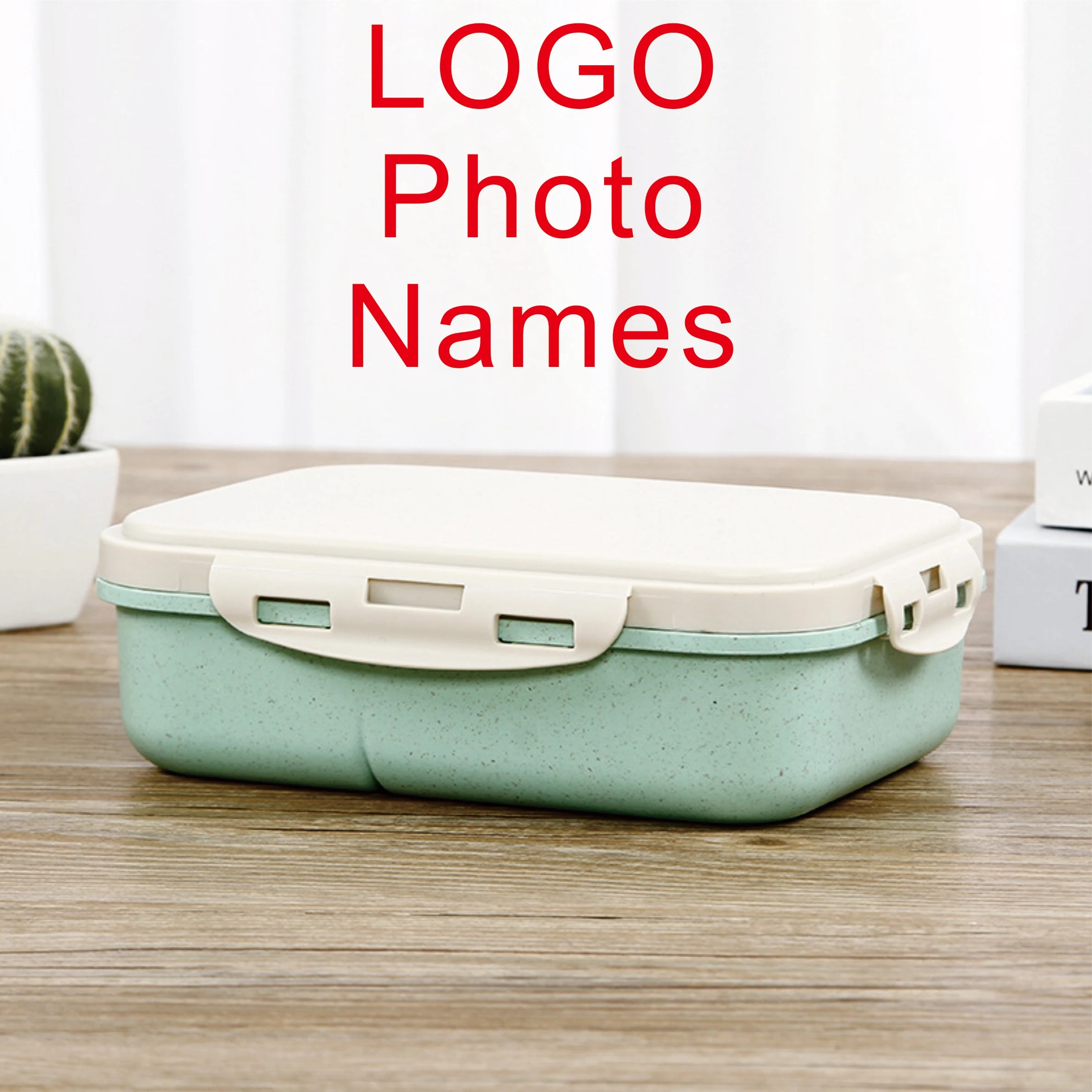 DIY Customized Lunch Box for Kids School Children Name LOGO Cartoon Pattern Cute Picture Photo with Spoon Fork Eco Material Gift