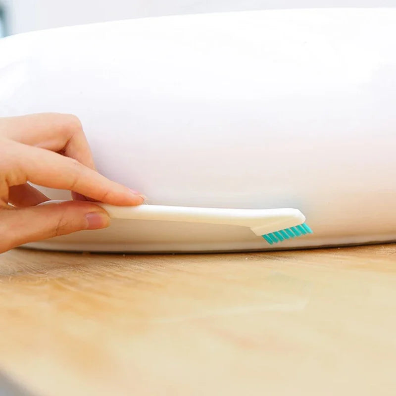 2 Pcs/Set Cleaning Narrow Brush Long Handle Portable Gap Baby Bottle Gap Cleaning Brush Household Kitchen Tool Small Brush