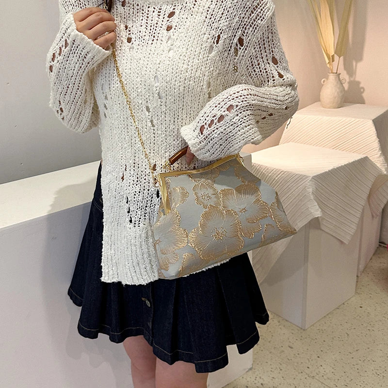 Women Party Dinner Bag Fashion Exquisite Ladies Dinner Bag Luxury Elegant Chain Simple Formal Gorgeous Crossbody Daily use Purse