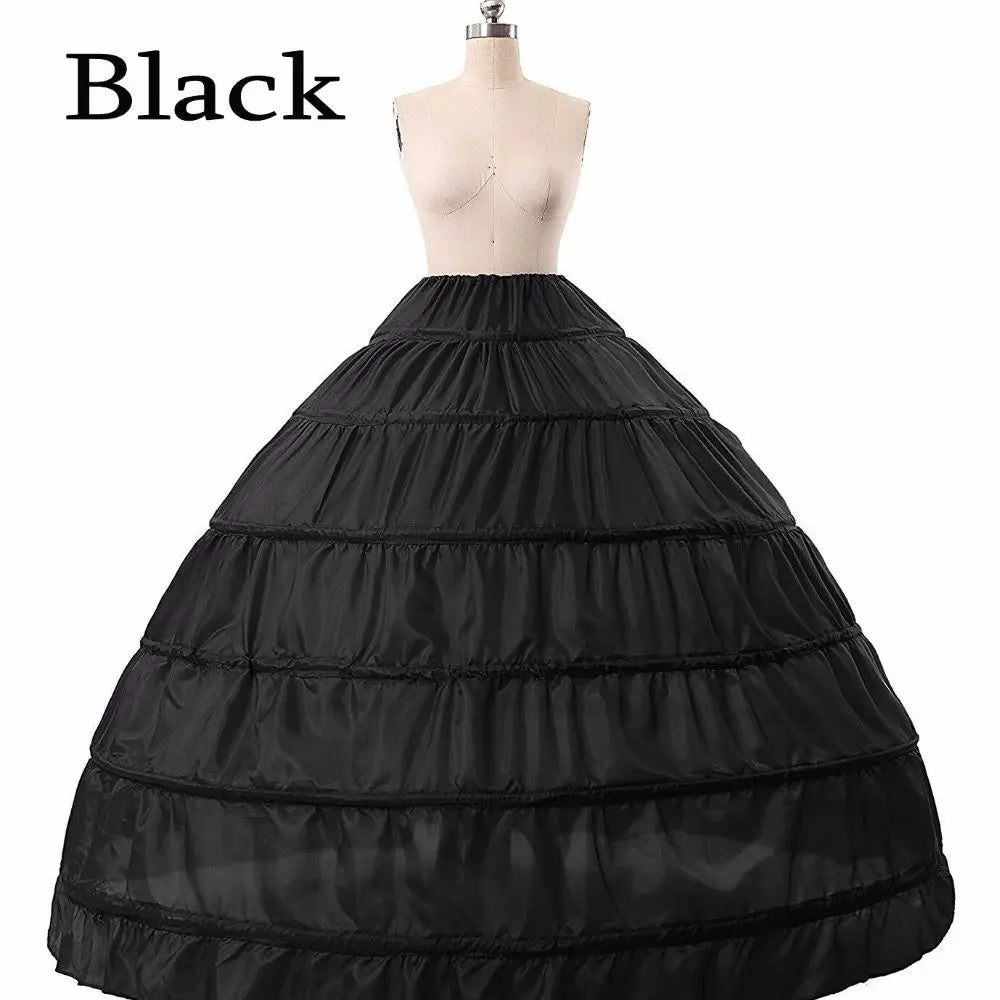 Bridal Petticoat 6 Hoops Ball Gown Petticoat Crinoline Slip Underskirt Bridal Prom Dress Petticoat Purple Red Blue Big Petticoat