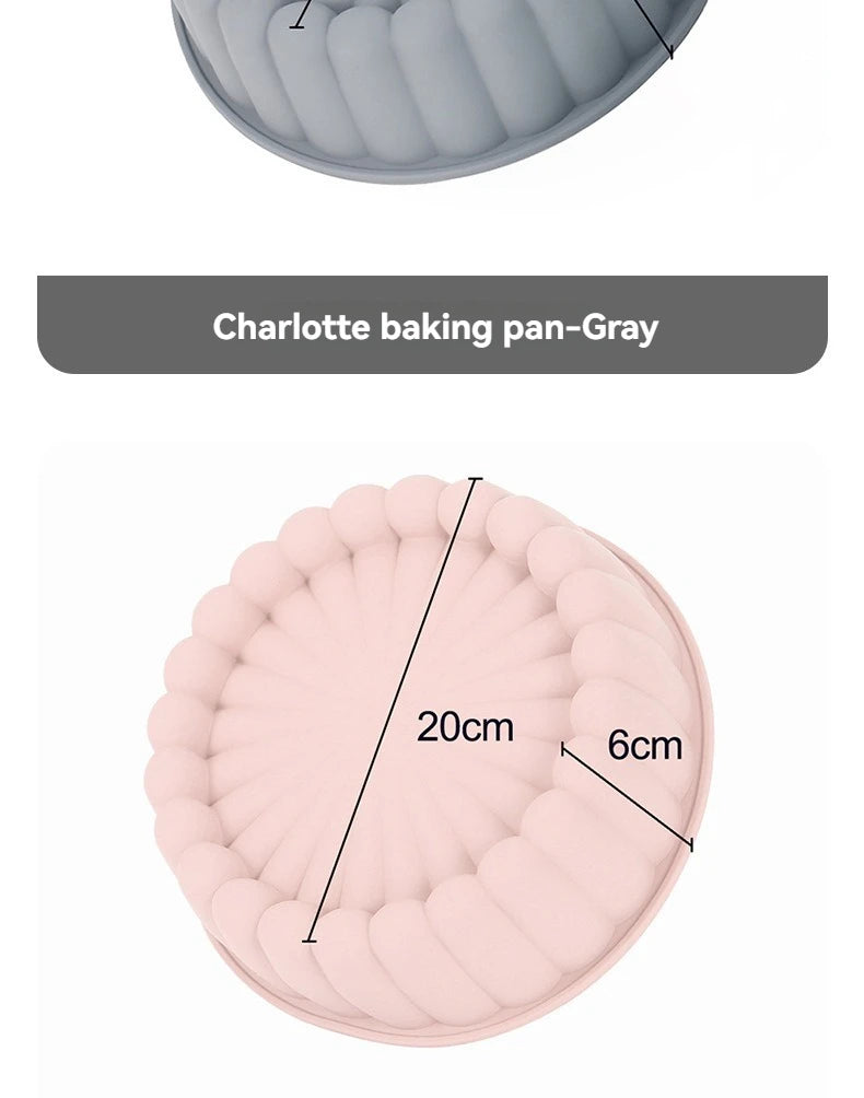 Silicone Sunflower Silhouette Cake Mold Round Diy Baking Molds Multi Purpose High Temperature Resistant Silicone Cake Mold Tools