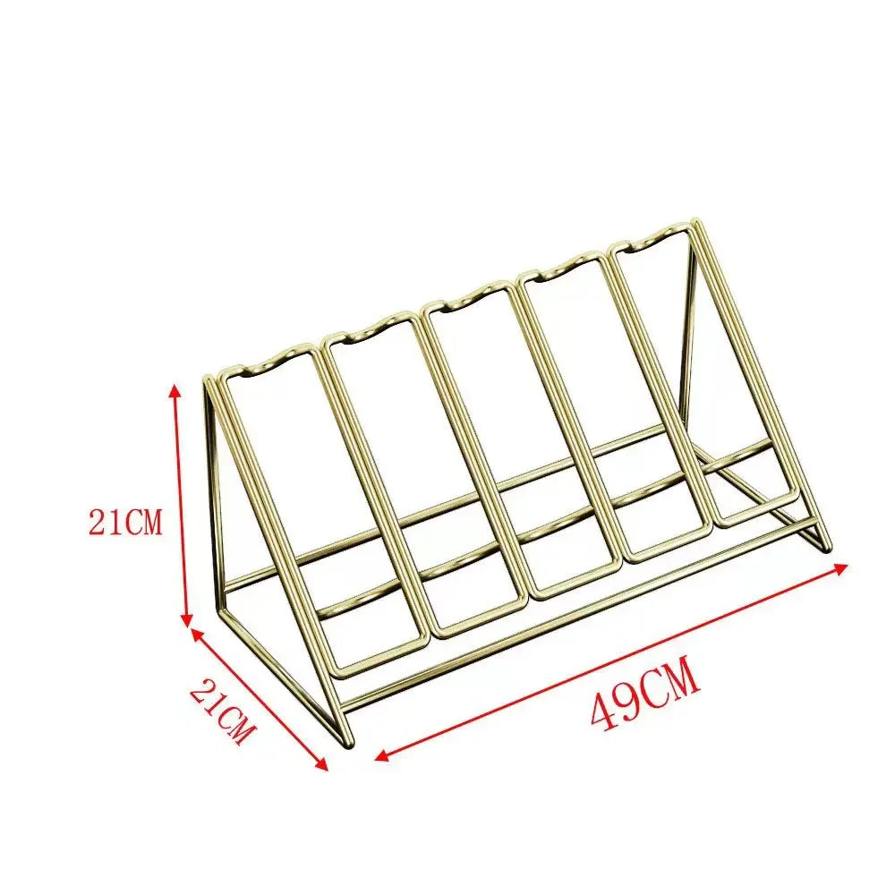 Light Luxury Creative Wine Rack,Home Wine Cabinet Decoration,Tilted Antirust Iron Wine Display Rack Glass Bottle Holders