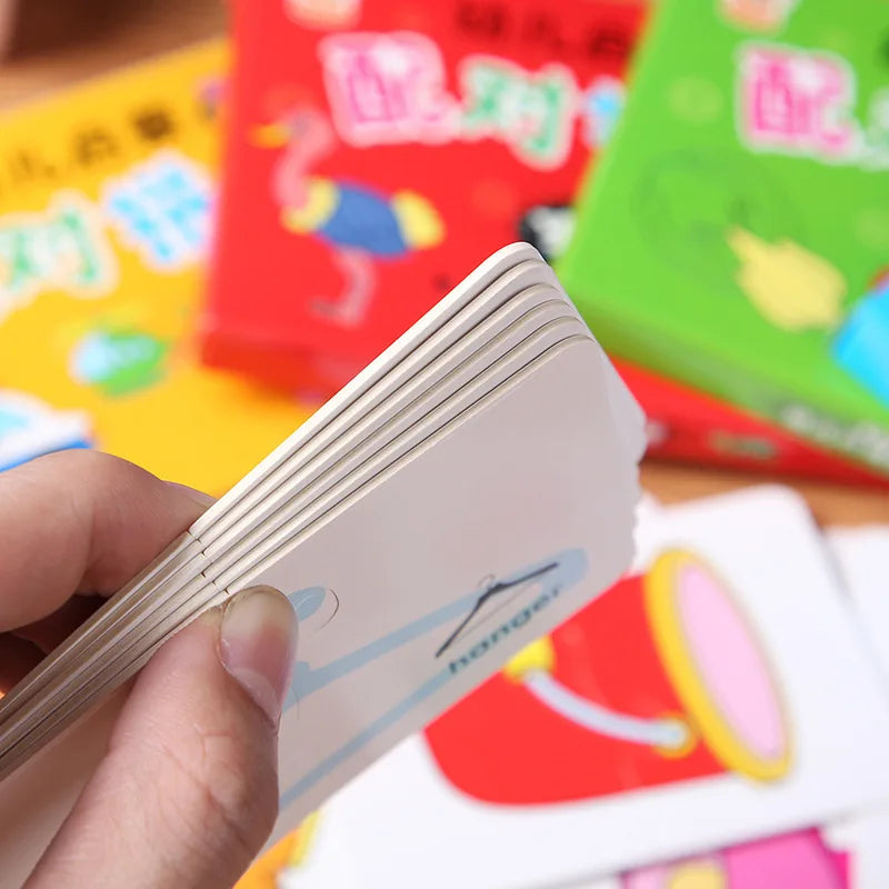 32PCS Toddler Card Match Game Cognitive Truck Fruit Animal Life Set Puzzle Children Cognitive Early Educational Puzzle Kids Toys