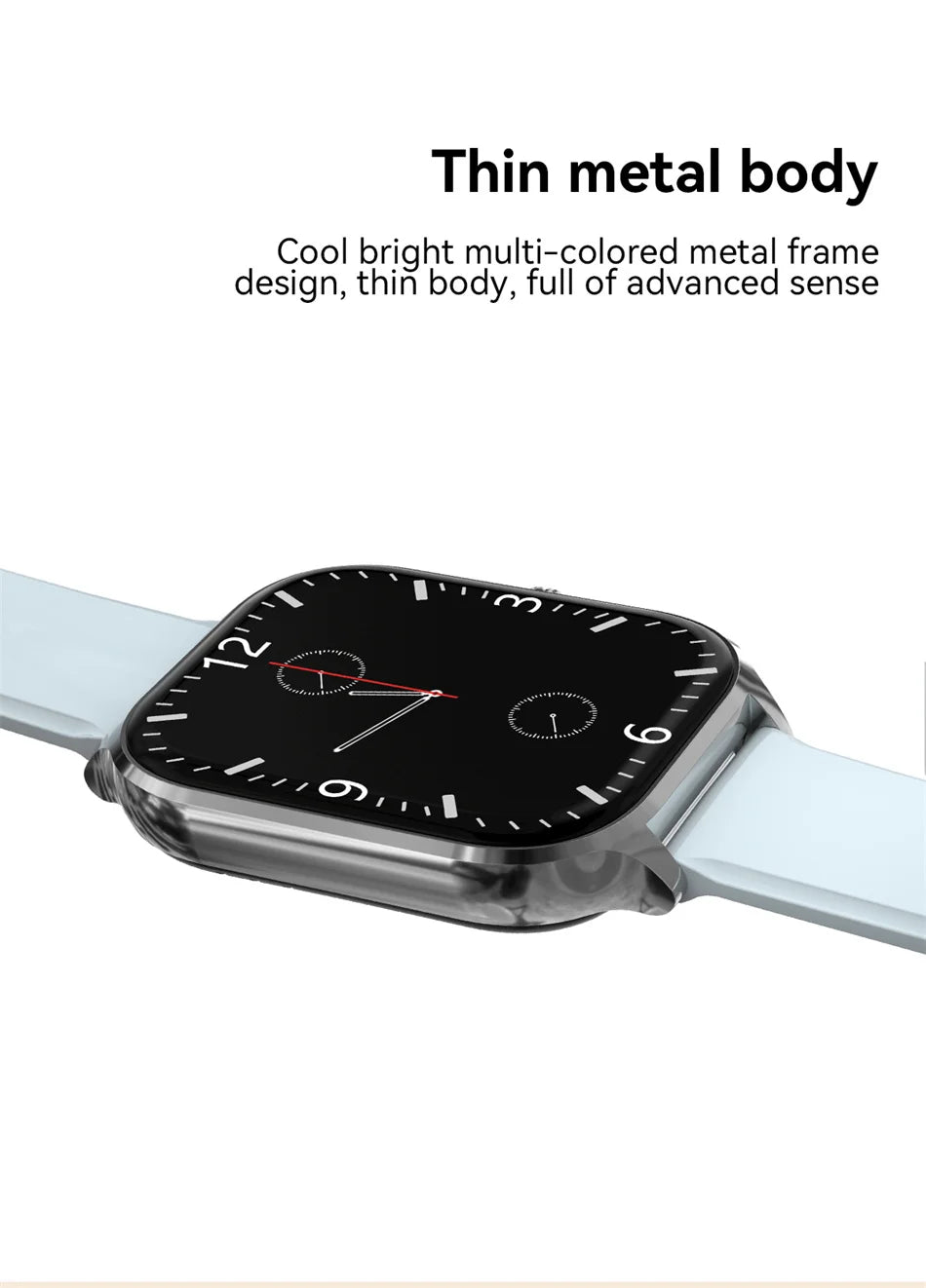 2025 New Smart Watch Men Women Gifts 2.01'' Full Touch Screen Sport Fitness Tracker Smartwatch Men BT Calls Digital smarthwhatch