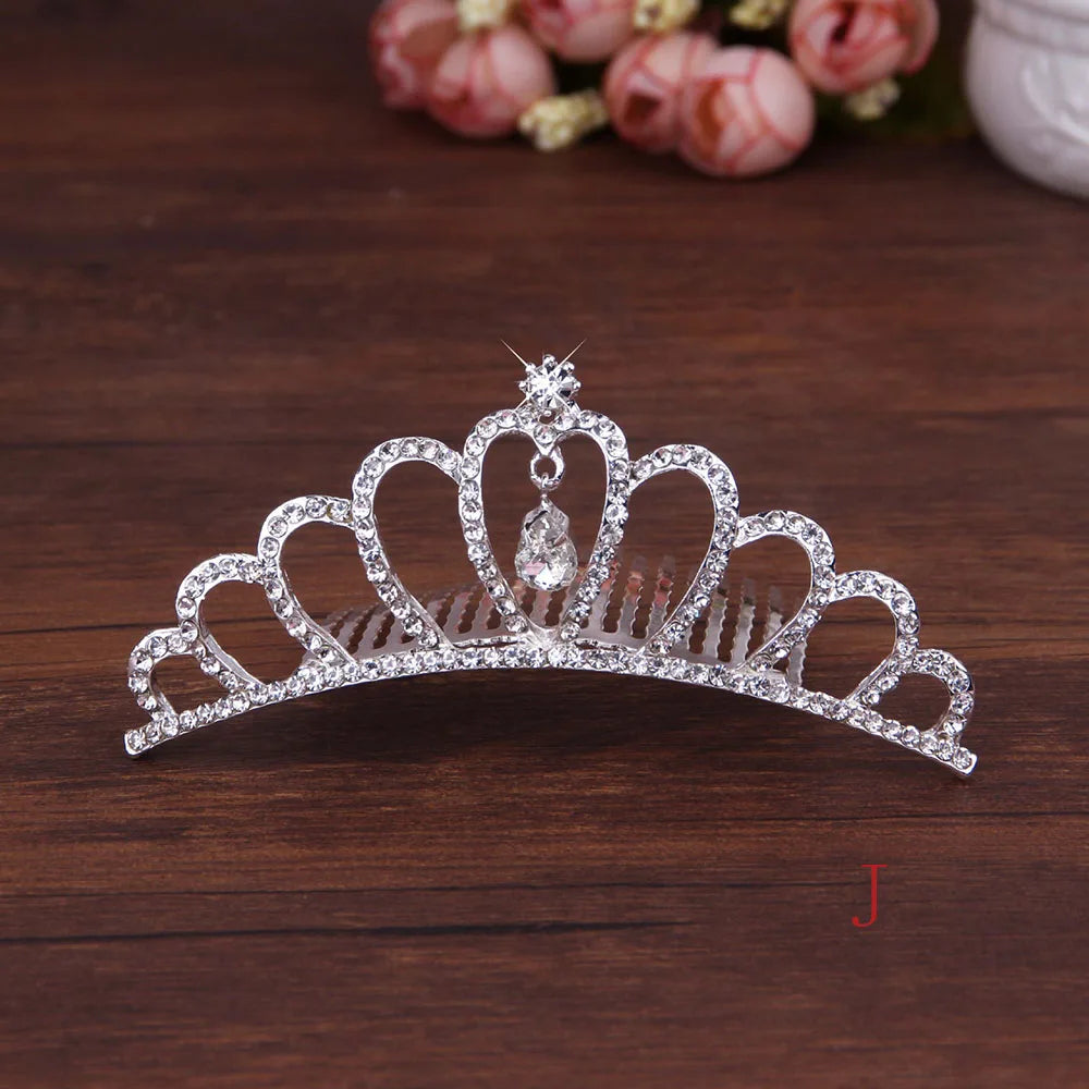 Bridal Stylish Tiara Shiny Crown Sweet Hair Comb Wedding  Jewelry Fashion Accessories Hair  Styling Accessories Headwear