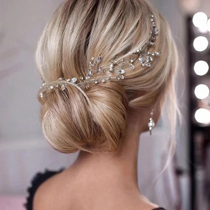 Crystal Wedding Hair Combs Miraculous Women Headbands Accessories Flower Bridal Headpiece Clip Bride Jewelry Gift