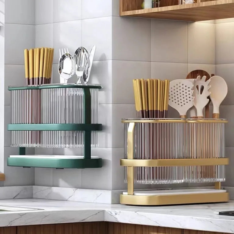 Kitchen Cutlery Holder Chopstick Storage Rack Cutlery Sink Chopsticks Holder Kitchen Spoon Fork Drain Rack Cutlery Organizer