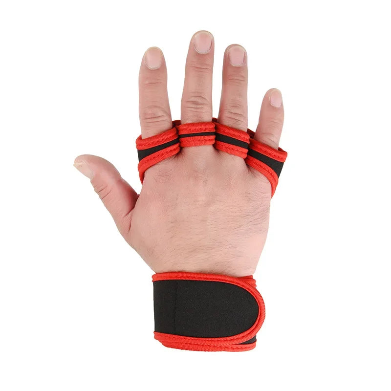Weightlifting Training Gloves for Men Women Fitness Sports Body Building Gymnastics Gym Hand Wrist Palm Protector Gloves
