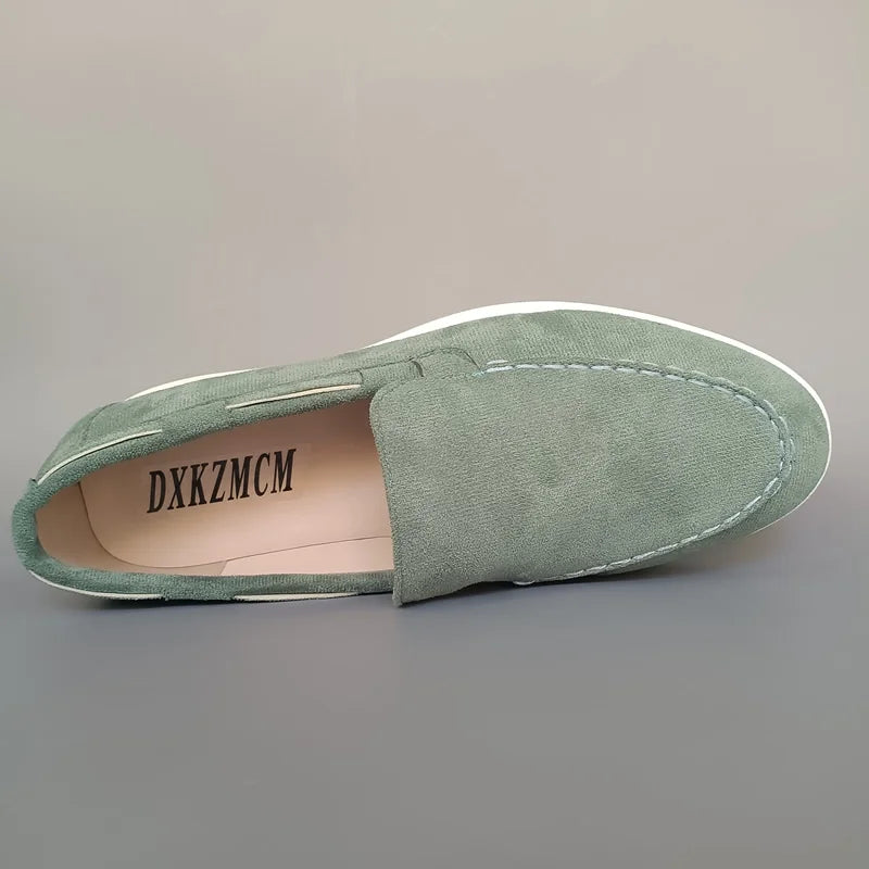 Male 2025 Classic Brand Suede Leather Loafers Men Casual Shoes Luxury Mens Breathable Slip on Driving Shoes Moccasins