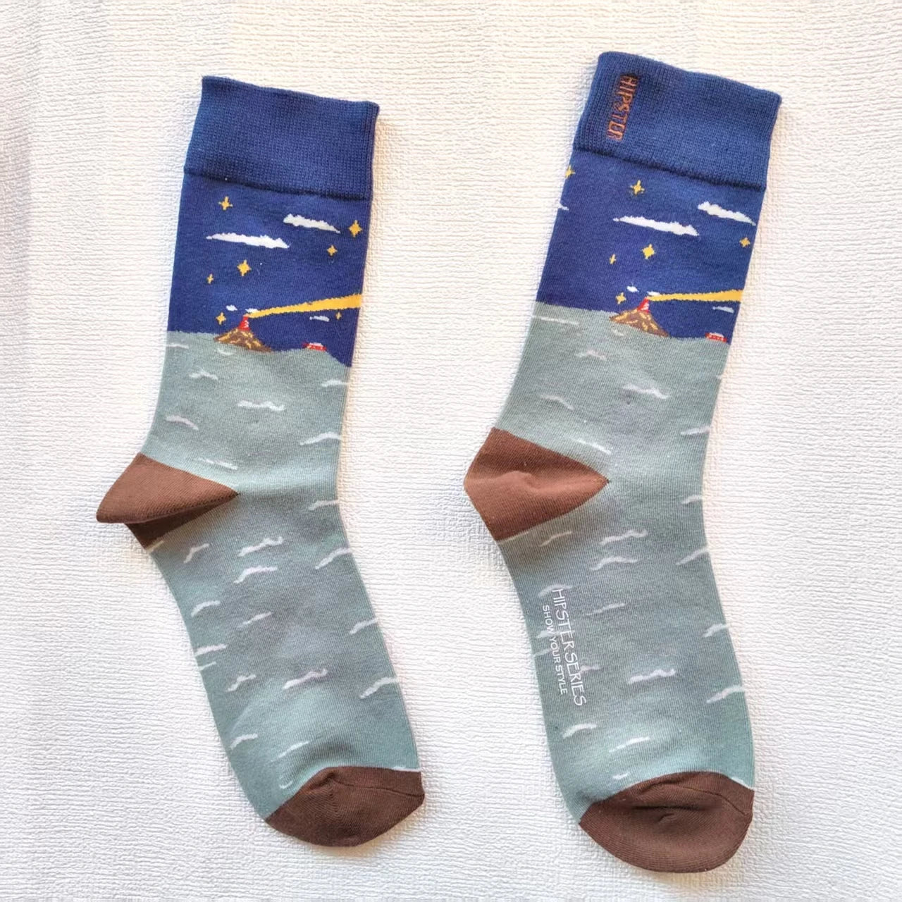 Colorful Funny Cotton Men Crew Socks Hip Hop Novelty Painting Style Skate Street Designer Harajuku Gift Happy Black Yellow Cool