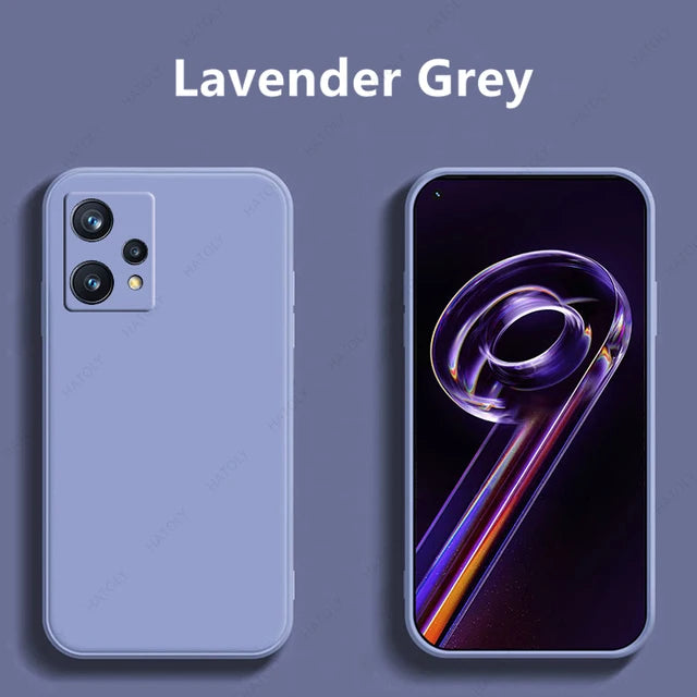 For Realme 9 Pro Plus Case Cover For Realme 9 Pro Plus Case Capa Shell Funda Soft Original Liquid Silicone Phone Bumper
