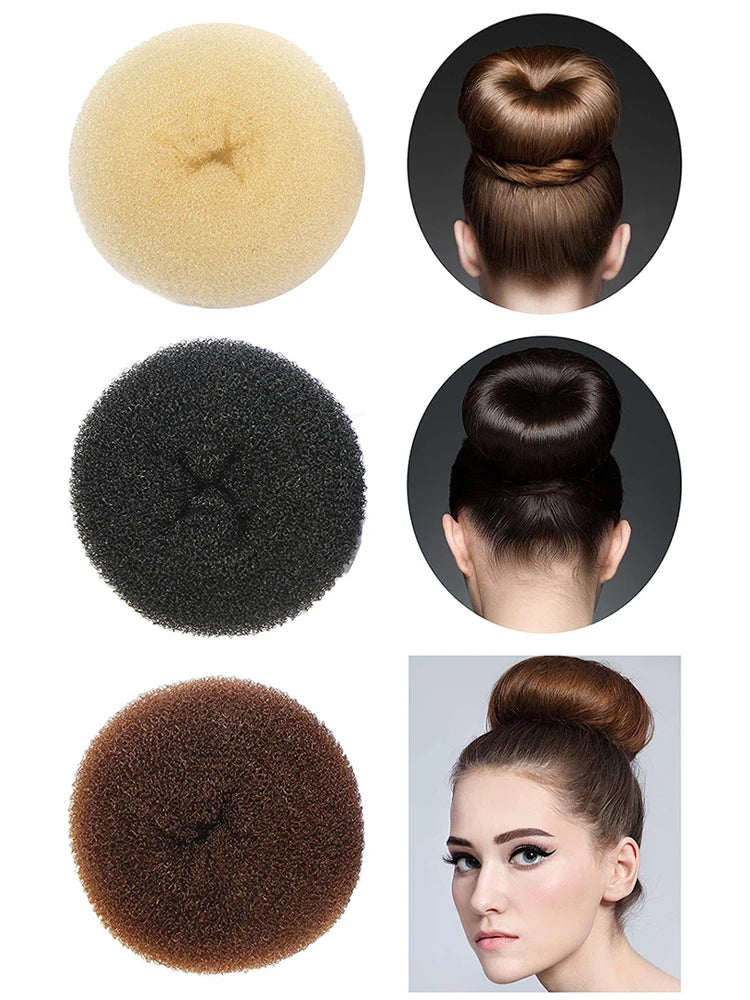 3PCS Maruki Head Hair Curler, Korean Style Versatile Hair Accessories, Fluffy Curled Lady Easy Big Ring Hair Styling Tools