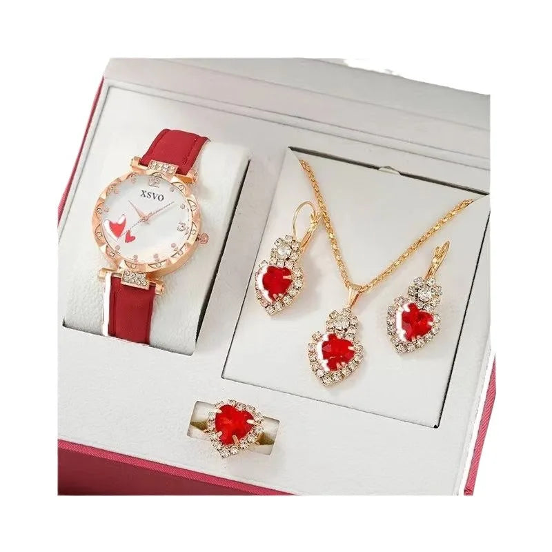 Luxury Fashion Women Watch Multi-color PU Leather Strap Ladies Quartz Wristwatch Alloy Bracelet for Ladies Gift Relógio Feminino