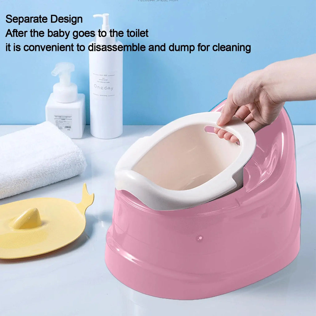 hot Toddler Potty Baby Toilet Trainer Portable Training Toilet For Travel Stable And Safe Oval Bottom Design Non Slip Potty