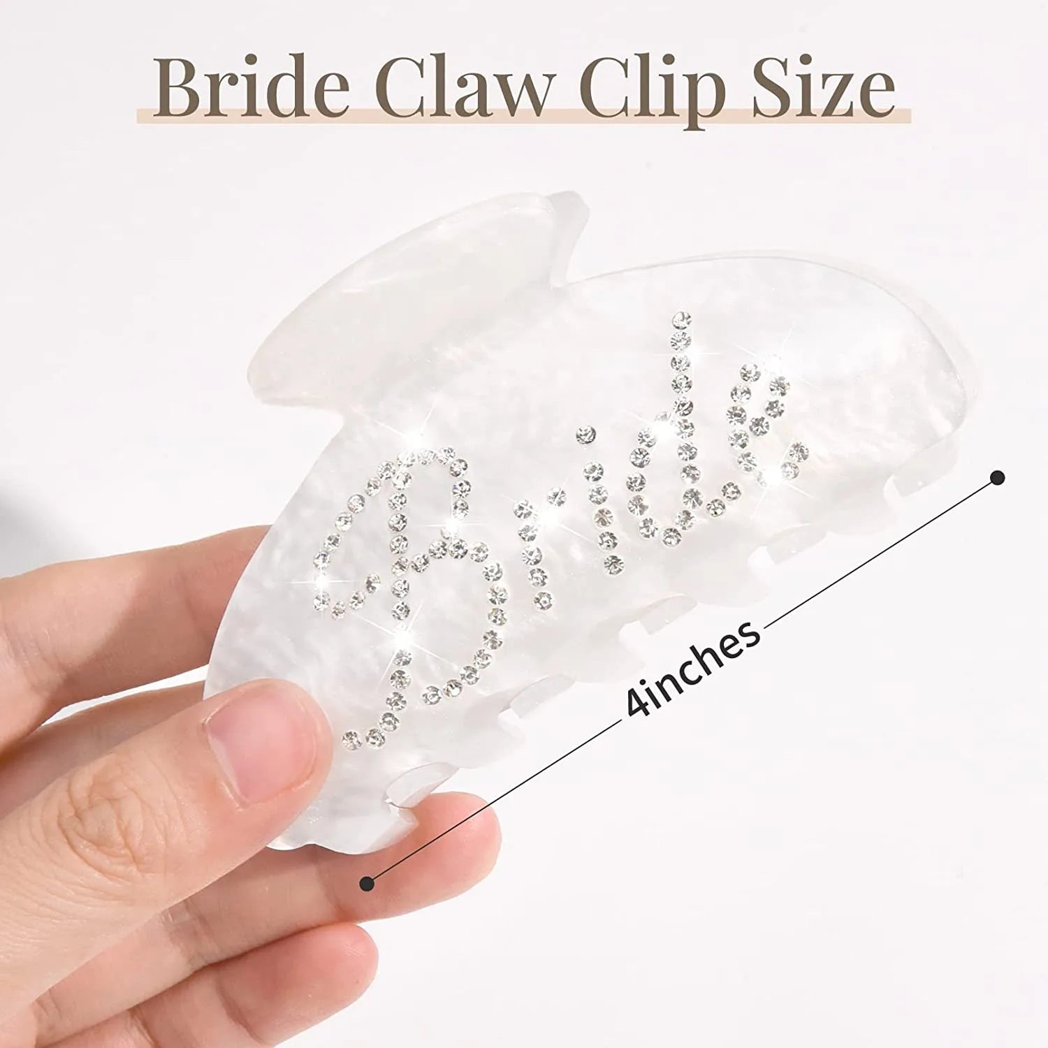 YHJ Rhinestone Letter Hair Claws Grab Clips New Design Shark Crabs Hair Claw Clip Valentine's Day Hair Accessories for Women