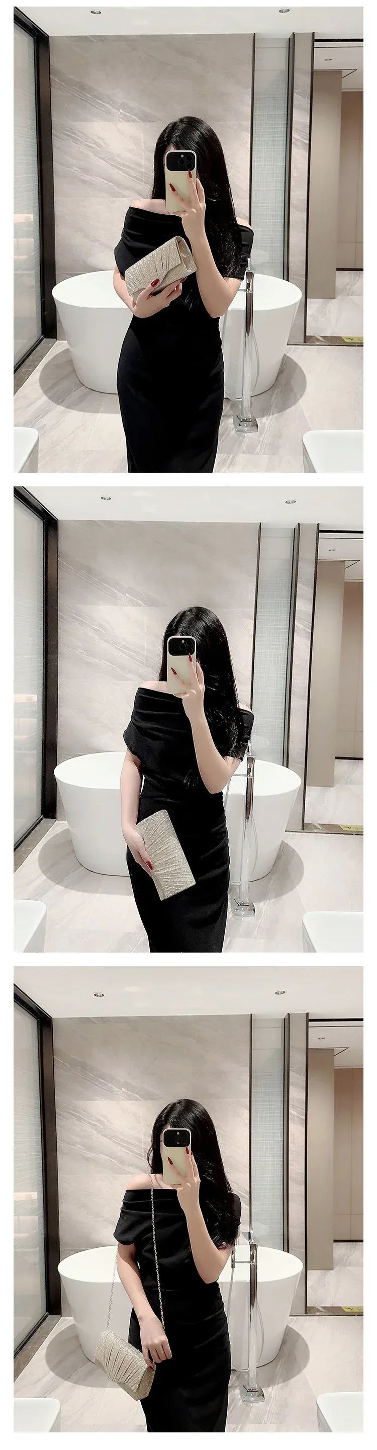 Wedding Party Handbag Ladies Glitter Silver Clutch Bag Envelope Evening Bag Fashion Elegant Long Purse Women Chain Shoulder Bags