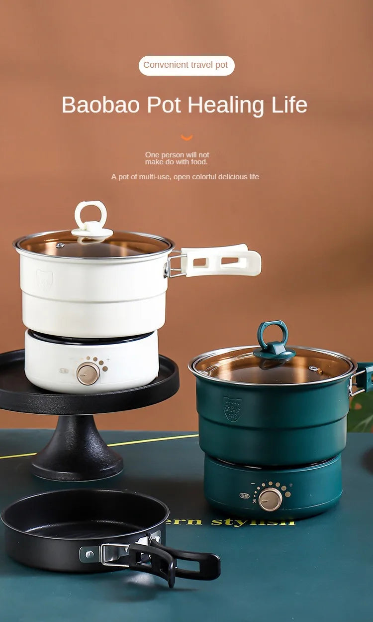 Electric Hot Pot Cooker Baby Porridge Multicooker Stew Heating Eggs Soup Pan Noodles Steamer Rice Cookers Cooking Pot EU Plug