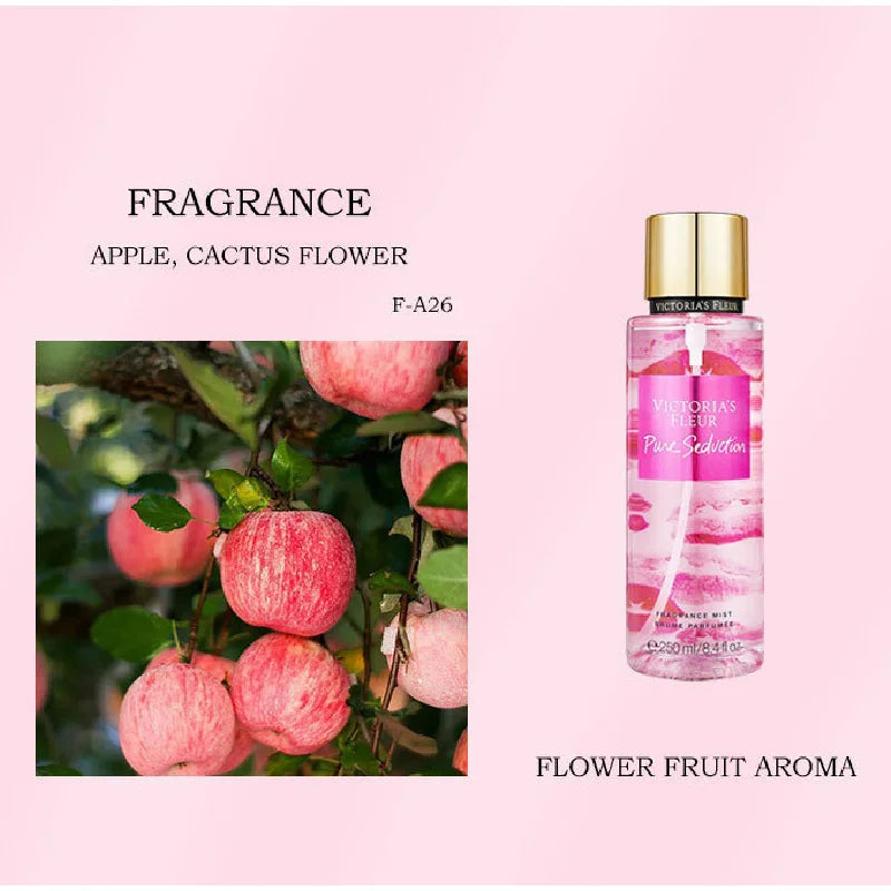 Women Victoria Perfume Lasting Charm Spray Vanilla Coconut Mixed Sandalwood Secret Spray Fragrance Flower Fruit Airfresh Perfume