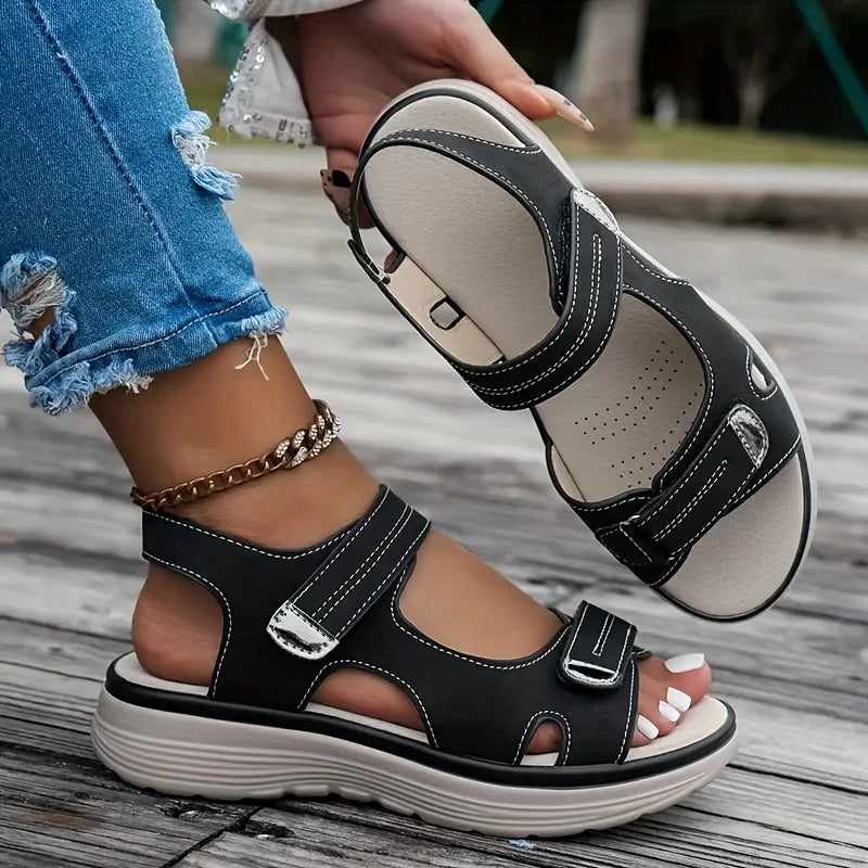 Summer Wedge Sandals for Women 2026 New Fashion Non Slip Beach Shoes Woman Lightweight Casual Platform Plus Size Sandals Women